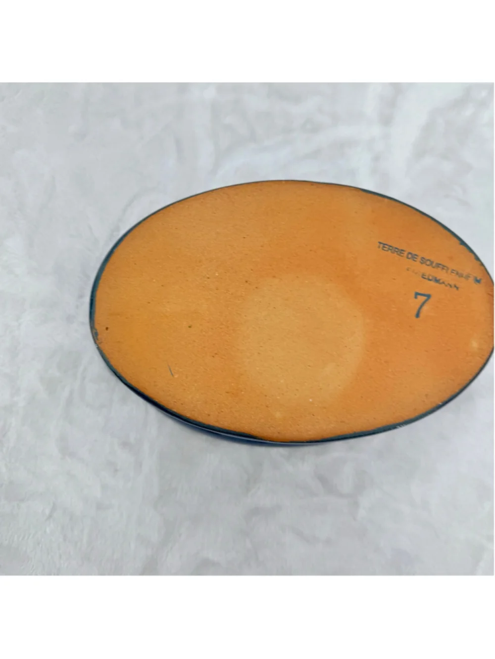 Cobalt Blue Terracotta Casserole Baking Dish Poterie Friedmann Made in France